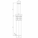 M40 Säkerhetsklassad Hydraulisk Pollare 1000mm Integrerad värmare + LED