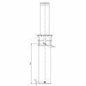 M40 Säkerhetsklassad Hydraulisk Pollare 1000mm Integrerad värmare + LED